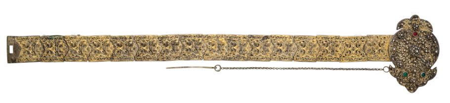 A GREEK SILVER-GILT DRESS OR WEDDING BELT, 19TH CENTURY