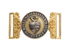 A WAISTBELT CLASP OF THE 3RD ROYAL MIDDLESEX