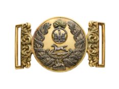 A WAISTBELT CLASP OF THE INNISKILLING FUSILIERS