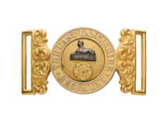 AN OFFICER'S WAISTBELT CLASP OF THE EAST LANCASHIRE REGIMENT