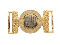 AN OFFICER'S WAISTBELT CLASP OF THE DEVONSHIRE REGIMENT