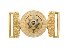 AN OFFICER'S WAISTBELT CLASP OF THE WORCESTERSHIRE REGIMENT