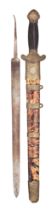 A CHINESE DOUBLE-SWORD, 19TH CENTURY