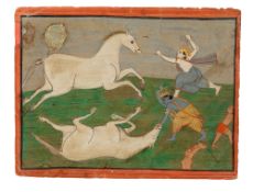 AN INDIAN MINIATURE PAINTING, 19TH CENTURY