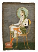 A PORTRAIT OF MAHARAJA NAUNIHAL SINGH, PUNJAB PLAINS, NORTH INDIA, 19TH CENTURY