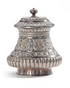 A SILVER POT WITH COVER, INDIA, 19TH CENTURY