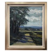 Schwedische Schule 'A Shady Country Lane, 20th Century