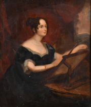 Circle of George Hayter (1792-1871) British. Portrait of The Hon. Emily Pakenham (nee Stapleton),