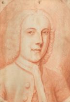 Circle of Thomas Gainsborough (1727-1788) British. Bust Portrait of a Gentleman, Sanguine, Drawn