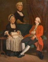 Manner of Johan Joseph Zoffany (1733-1810) British. The Honorable Charles Hope Weir, Lady