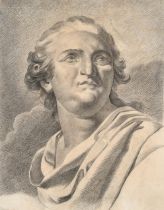 Attributed to Jean-Jacques-Francois Le Barbier L'Aine (1738-1826) French. Portrait of Louis XVI,