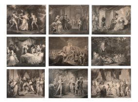 After John Boydell (1720-1804) British. A Set of Nine Shakespearean Engravings for the Boydell