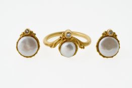 Schmuckset mit Perlen