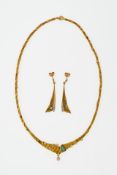 Opal-Schmuckset mit Brillanten