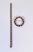 Granat-Schmuckset