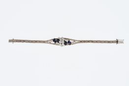 Brillant-Saphir-Armband