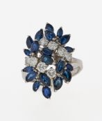 Saphir-Brillant-Ring