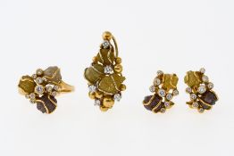Schmuckset mit Rohdiamanten