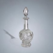 A VINTAGE THOMAS WEBB CRYSTAL LIQUEUR DECANTER. 25CM TALL - AÂ Cristal D'Arques-Durand decanter and