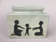Svend Aage Holm Sorenson Mid Century Pottery Vase Danish Soholm Circa 1965. Fully Marked and Stamped