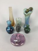 Good Selection of Mid Century and Later Art Glass to include Signed Examples. 