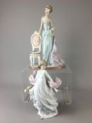 2 x Lladro Figurines 1980-90's - "A Lady of Taste" #1495 and "Spring Splendor" #5898.81