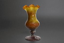 An unusual Art glass hand blown vase. Height - 22cm 