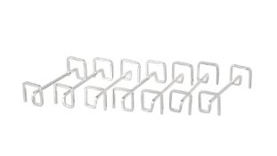 Suite de 7 porte-couteaux modernes en métal argenté, XXe s., long. 8,5 cm