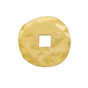 Dinh Van, pendentif en or 999 martelé et ajouré, signé, h. 2.9 cm, 9g