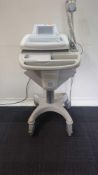 GE MAC 3500 ECG Machine on Stand with 10‑Lead Cable – Powers Up, Good Working Condition