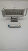 Philips M3001A S/N DE717N7877 Masimo SP02 2 Lead ECG NiBP Module + Rack and Pole for Monitors