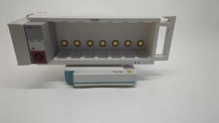 Philips M3001A S/N DE22708388 Masimo SP02 2 Lead ECG NiBP Module + Rack and Pole for Monitors  