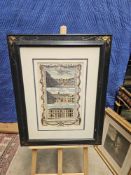 Framed Print View Of The Guildhall Of London View Of Grocers Hall In The Poultry View Of