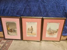 A Set Of 3 Prints The Ladies Darling Thomas Packer. Music Title, C.1855-70, Music Sheet Cover For '