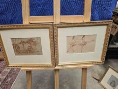 A Set Of 2 Prints Moira Shearer By Russell Flint (British 1880-1969) Vintage Print, Circa 1950