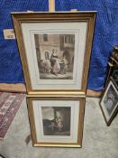 2 X Prints Cries Of London: Milk Below Maids - Qui Veut Du Lait Il Est Tout Chaud (After Francis