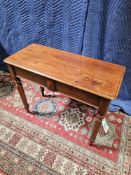 Mahogany Hall Table With End Drawer Turned Carved Legs 90 X 39 X 75cn