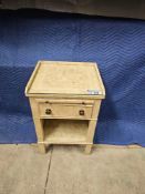 Porte Italia Interiors Srl Hand Painted Nightstand Single Drawer With Brushing Slide 45 X 40 X 68.