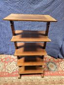 Mid Century Five Tier Whatnot 61 X 37 X 124cm