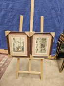 A Set Of 2 Prints Flat Life William Heath Robinson (British, 1872-1944) William Heath Robinson's 