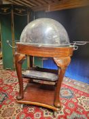 Drakes Of London Plated Meat Carving Trolley The Domed Top With Hot Water Reservoir Above A Spirit