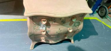 Porte Italia Interiors Srl Asolo Chest 3 Drawer Venetian-Inspired Nightstand Hand Painted 71 X 43