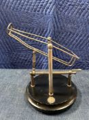 Vintage Silver Plated Saint Hilaire Paris Wine / Port Pourer Mechanical Cradle Height: 26cm Base
