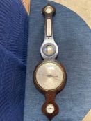 A Victorian Brazilian Rosewood And Grained Barometer Late 19th Century, The Dials Later Banjo