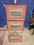 A Set Of 3 Prints (1) Perspective View Of The City Of GLOUCESTER, In Gloucestershire Engraved For