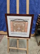 Watercolour Titled 41 Signed And Dated Glazed And Framed 44 X 44cm (RC32410)