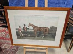 Colour Lithograph John Harris III After John Frederick Herring Snr Teddington, Winner Of The Derby