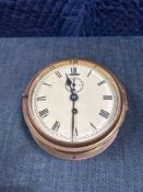 Bulkhead Clock Eight-Day Mechanical Clock Designed For Use On Ships, Specifically Bulkhead-Mounted