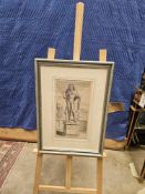 Dominique Barrière Print Shows A Young And Proud Love Who, Victorious, Has Laid Down His Quiver