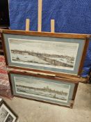 A Set Of 2 Prints Samuel Buck, British (1696 - 1779) Nathaniel Buck, British (C. 1724 - After